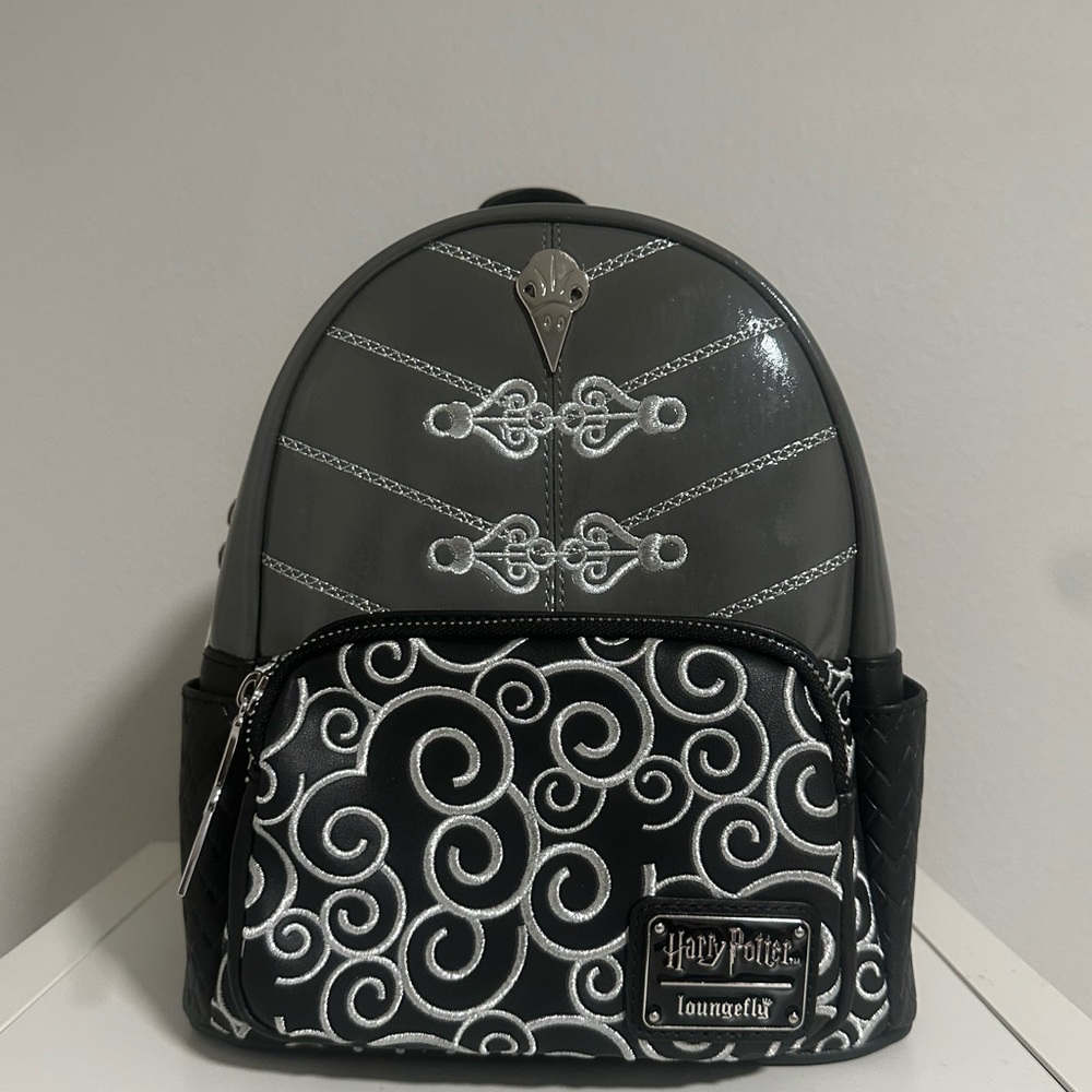Loungefly Harry Potter Silver and Black Backpack